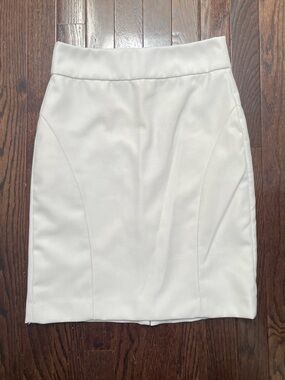 Banana Republic White Pencil Skirt